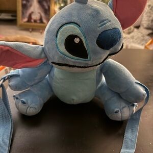 Blue Plush Character Kids Backpack
